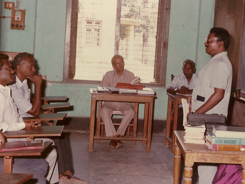 DRJ presents his project Assistive Technology in phd conversation image2 